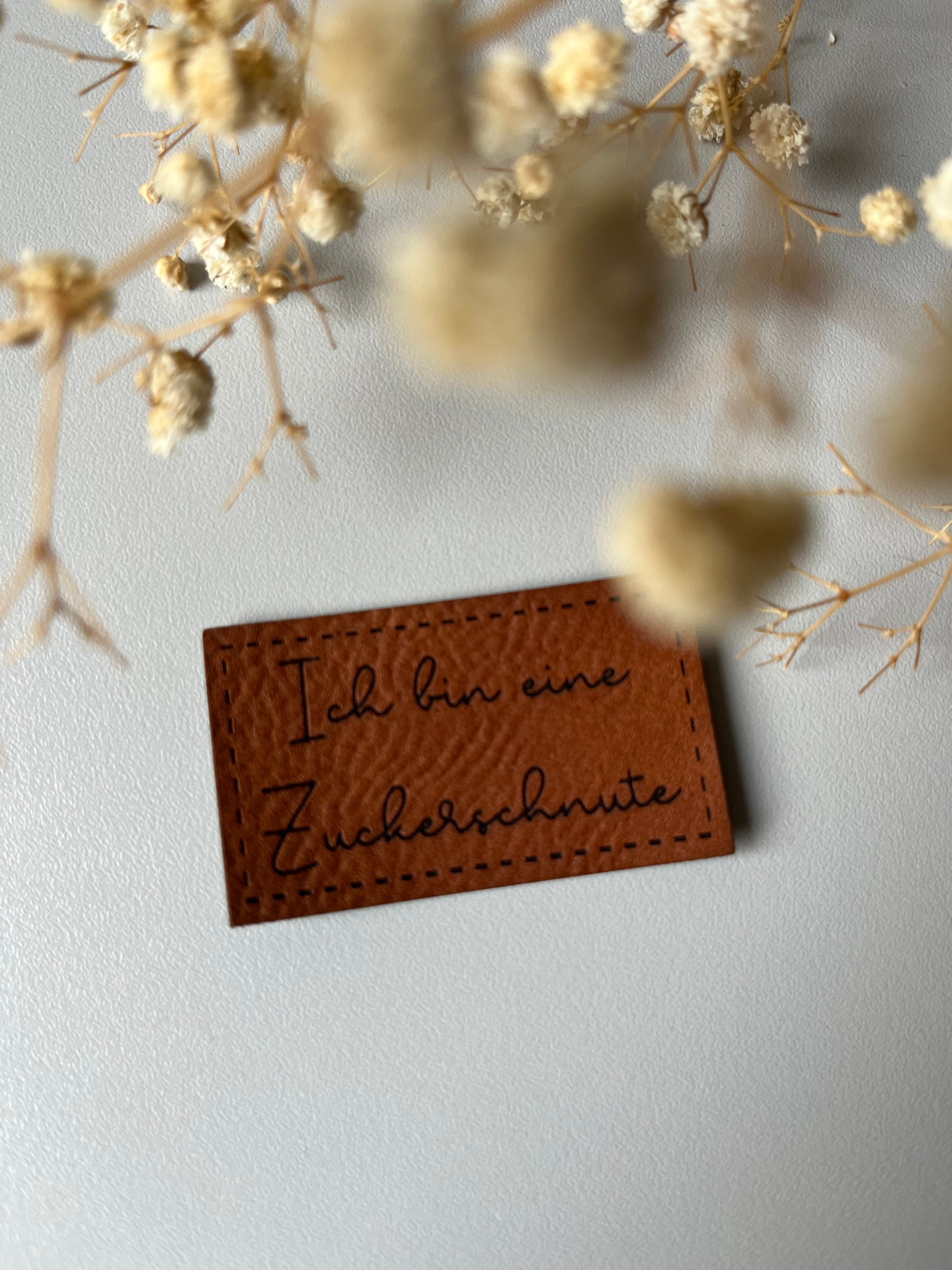 Ich bin eine Zuckerschnute Label